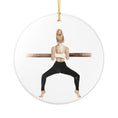 Load image into Gallery viewer, Shake and Barre Ceramic Ornament