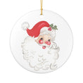 Load image into Gallery viewer, Hey Santa Watercolor Ceramic Ornament