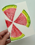 Load image into Gallery viewer, Fruit Study 1 Watermelon and Kiwi Beginners Watercolor Class