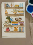 Load image into Gallery viewer, Watercolor Bookshelf Class at Studio HuArt