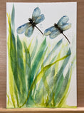 Load image into Gallery viewer, Dragonflies and Wildgrasses Watercolor Class at Island Lake Inn