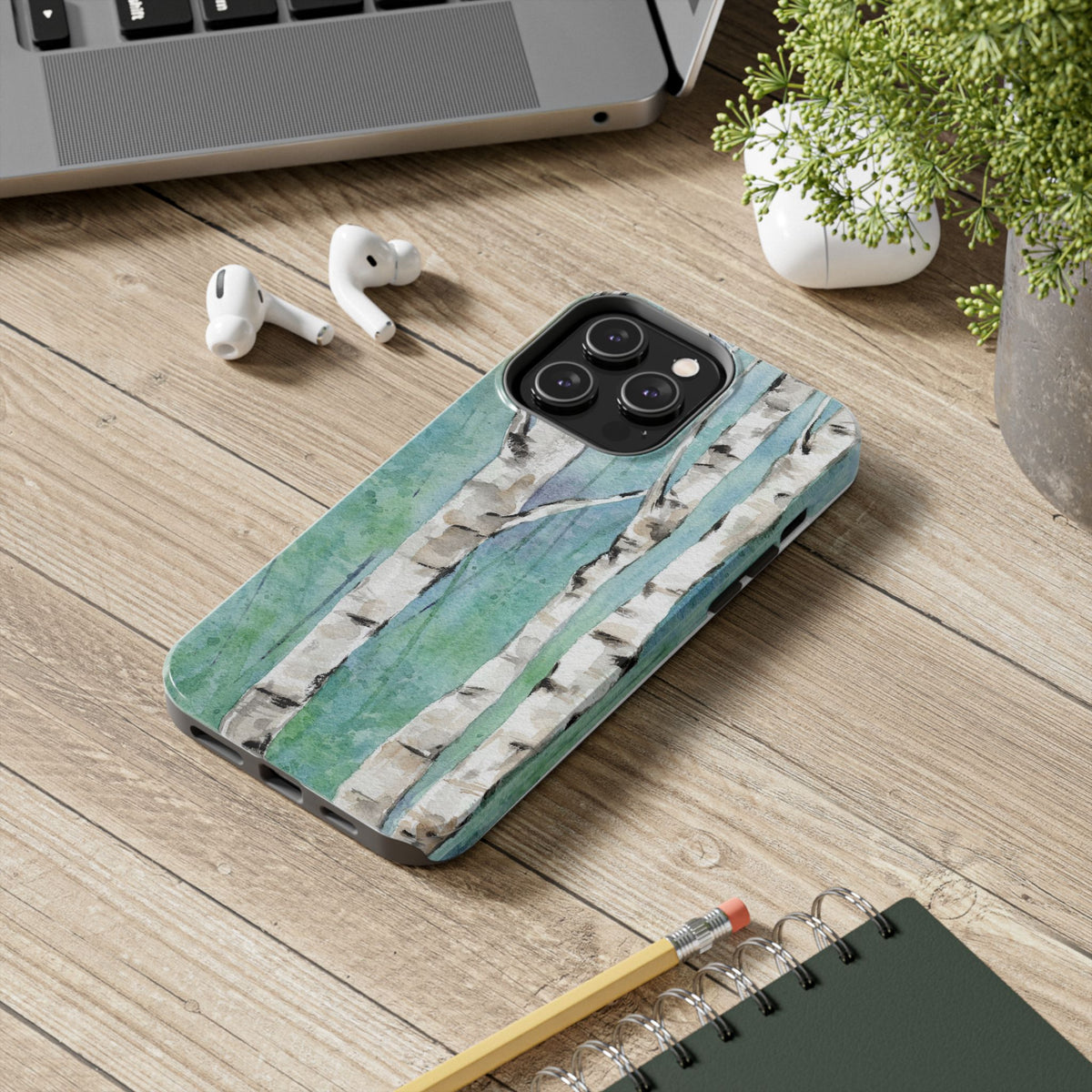 Blue Birch Phone Case