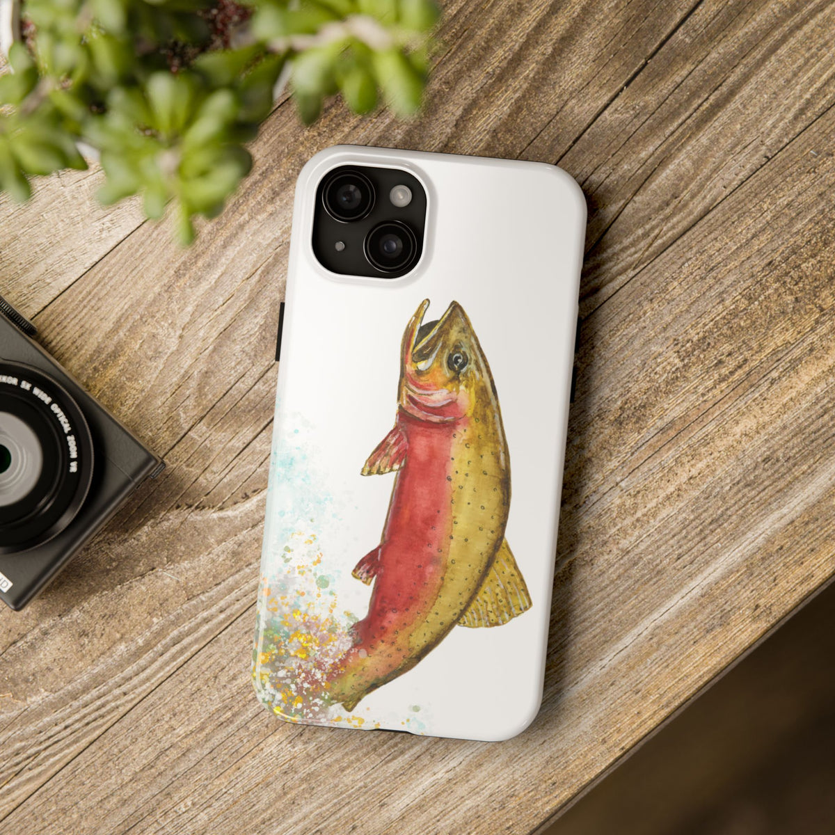 Cutthroat Trout Watercolor Phone Cases