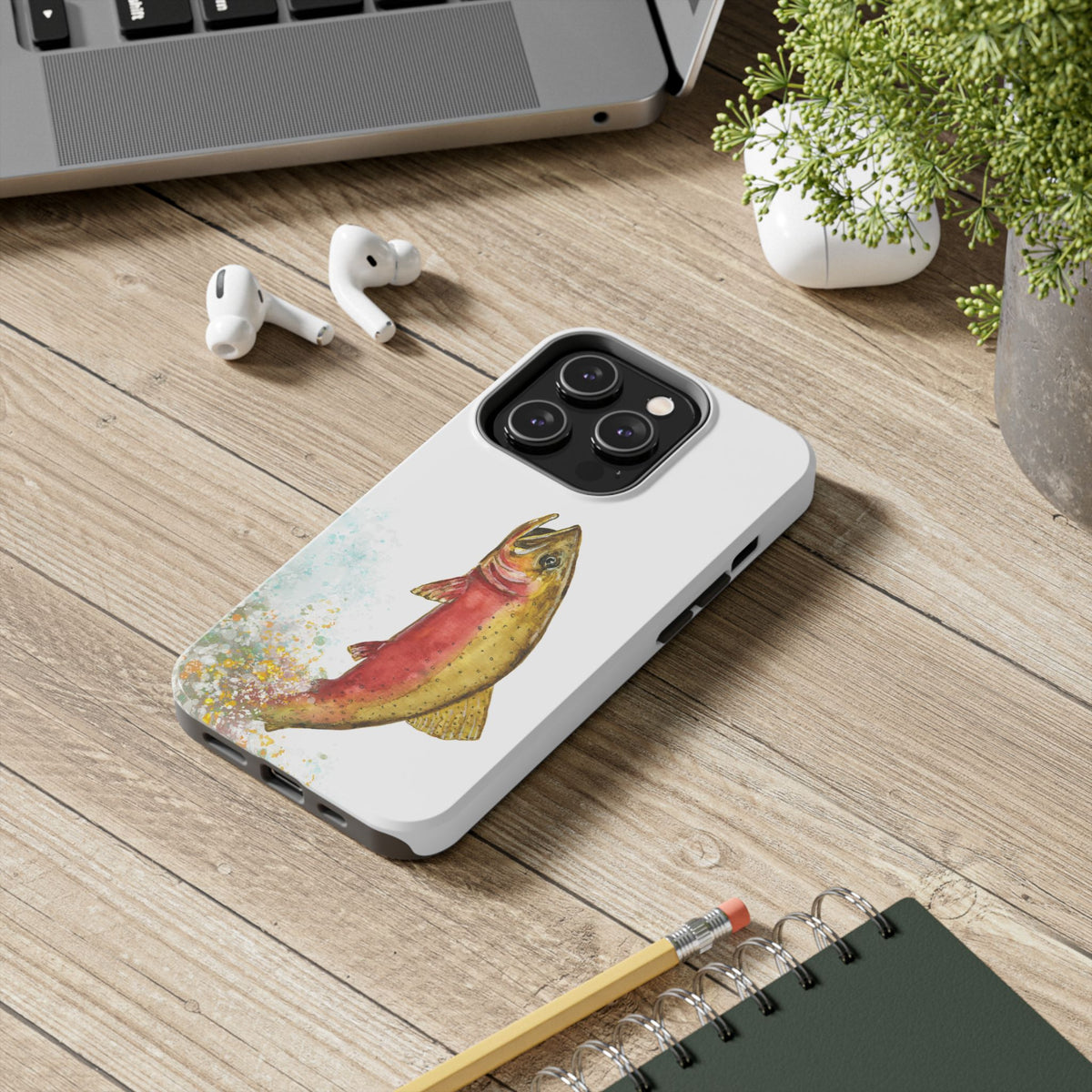 Cutthroat Trout Watercolor Phone Cases