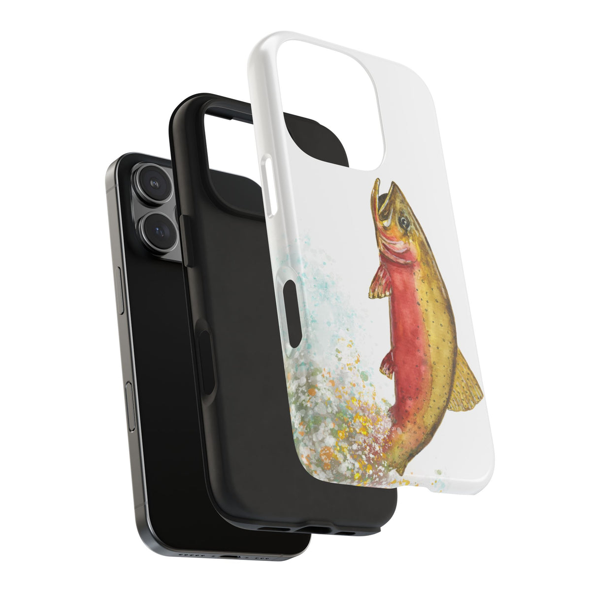 Cutthroat Trout Watercolor Phone Cases