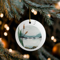 Load image into Gallery viewer, Blue North Watercolor Ceramic Ornament

