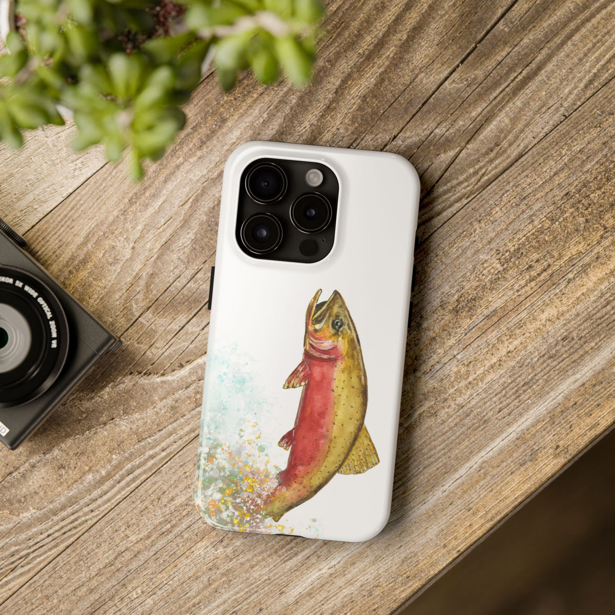 Cutthroat Trout Watercolor Phone Cases