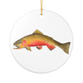 Load image into Gallery viewer, Watercolor Trout Ceramic Ornament
