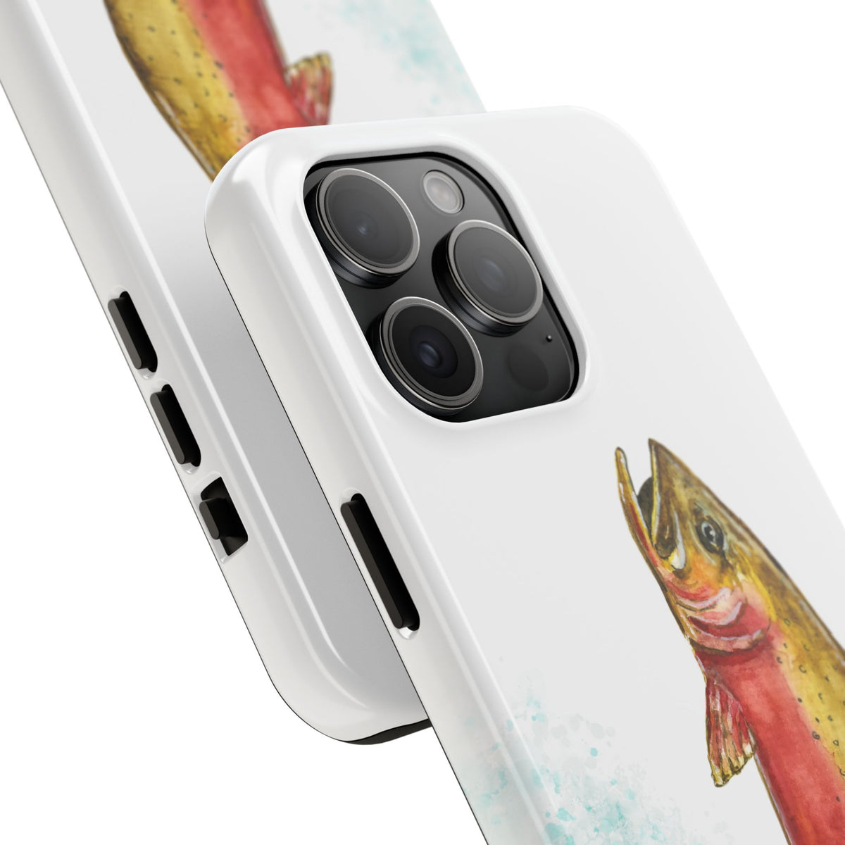Cutthroat Trout Watercolor Phone Cases