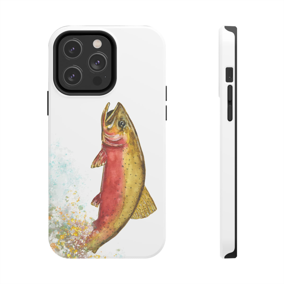 Cutthroat Trout Watercolor Phone Cases