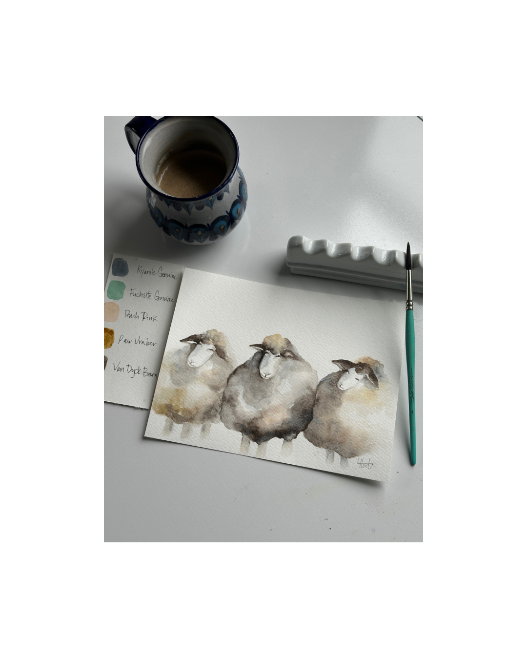 Watercolor Sheep Class