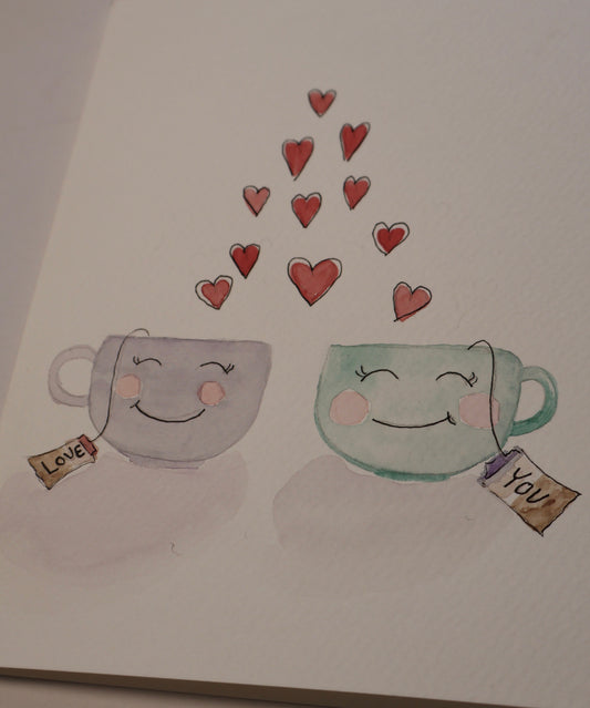 Galentines Watercolor Card
