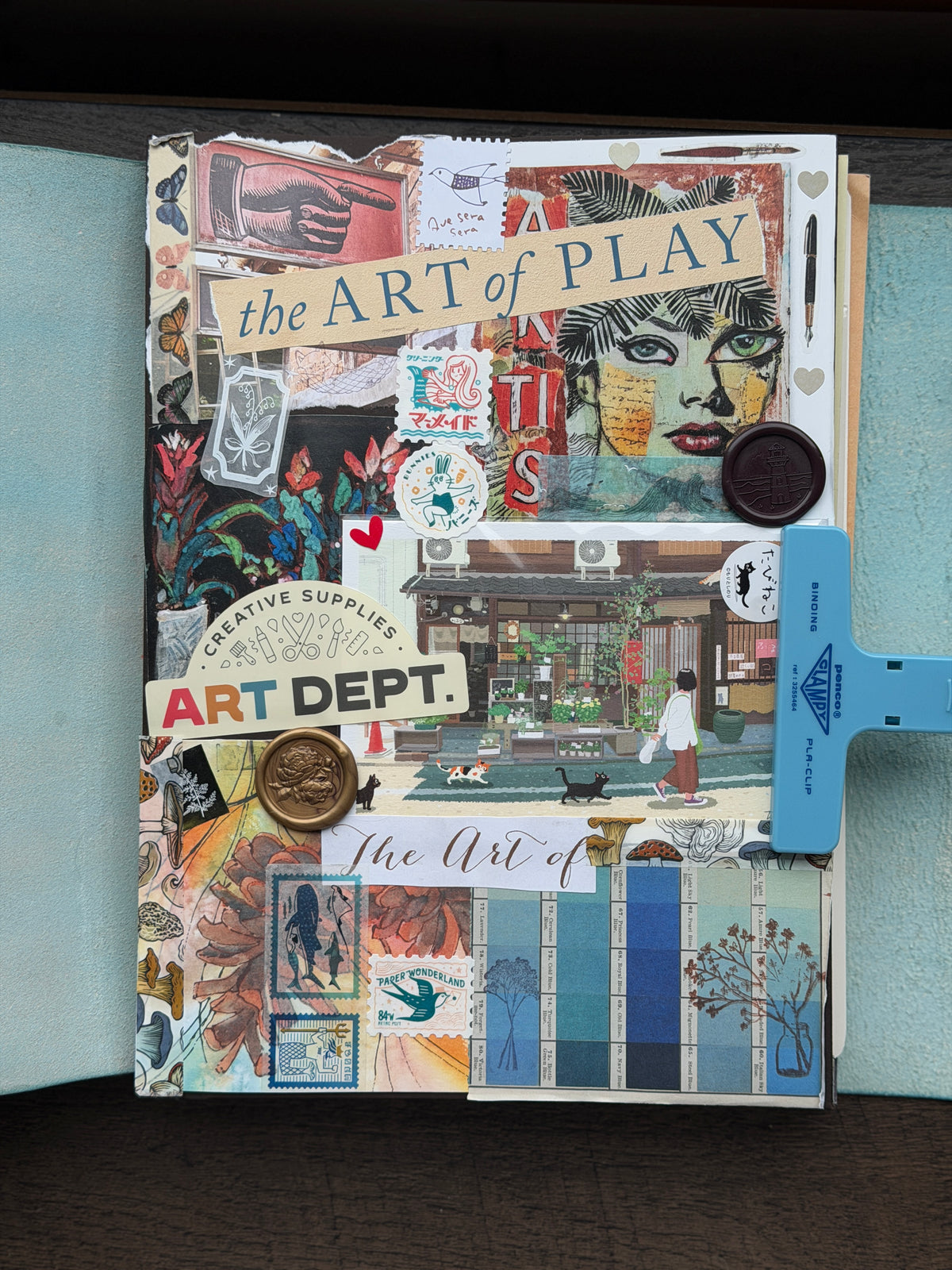 Journal Cover Collaging + Journaling at Studio HuArt October 27, 2026
