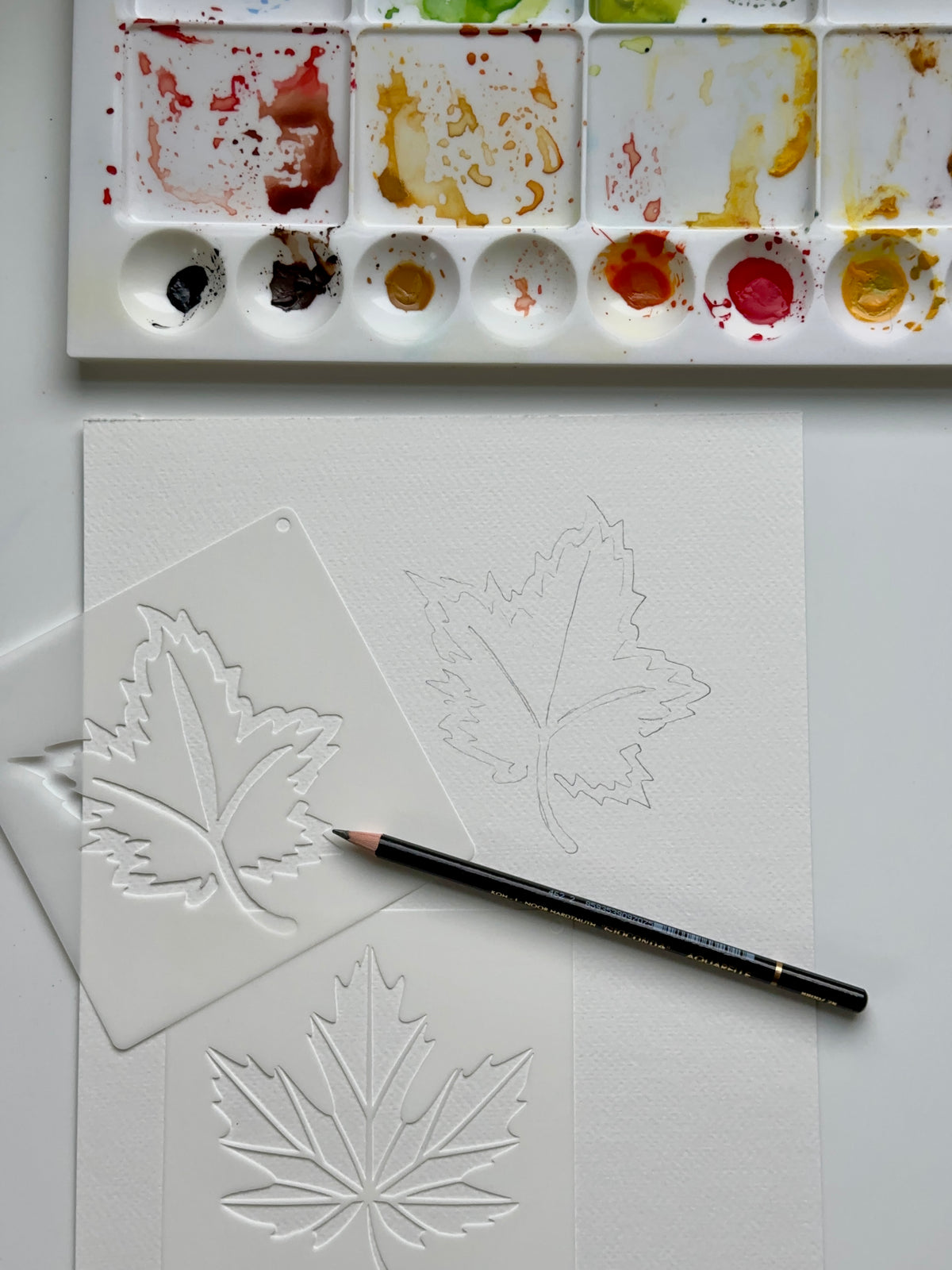 Fall Leaves Watercolor Class at The Duluth Tap Exchange
