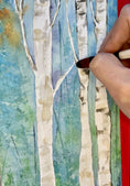 Load image into Gallery viewer, Birch Trees Beginner's Watercolor Class at Island Lake Inn
