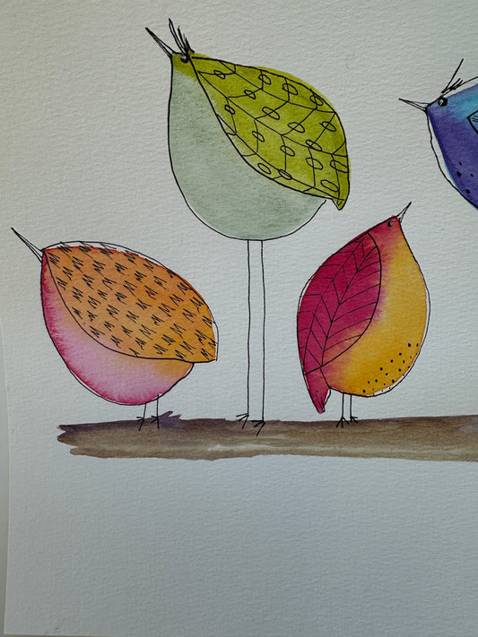 Spring Birdies Beginner's Watercolor Class at Island Lake Inn