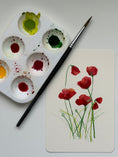 Load image into Gallery viewer, Poppies & Buds Beginner's Watercolor Class at Island Lake Inn
