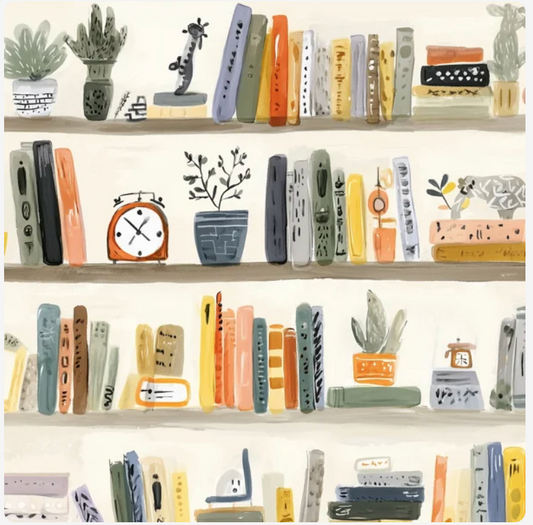 You’ve Got Mail: Books + Trinkets Bookshelf Watercolor Class