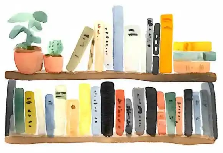 You’ve Got Mail: Books + Trinkets Bookshelf Watercolor Class