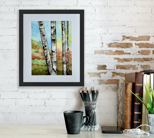 Morning Birch Print