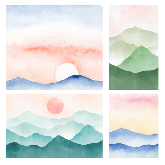 Watercolor Mountain Landscape Beginners Class
